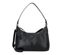 Burkely Creased Crystal Shoulder Bag Leather 31 cm black
