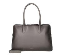 Burkely Leather business bag laptop bag Ledger Workbag 15,6" Grey gray