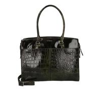 Burkely Leather business bag laptop bag with laptop compartment Cool Colbie Workbag 15,6" Olive