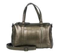 Burkely Leather Handbag Shoulder Bag Creased Crystal Handbag Gun Metal Taupe