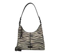 Burkely Leather shoulder bag cross body bag Animo Hobo Bag Zebra black creme-white
