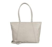 Burkely Leather shoulder bag cross body bag Cool Colbie Wide Tote 15,6" Grey gray