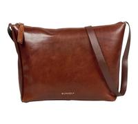 Burkely Leather Shoulder Bag Fine Florence Crossbody Bag Chestnut Brown