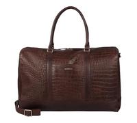 BURKELY Leather Travel Bag Cool Colbie Weekender Bold Brandy Dark Brown