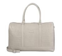 BURKELY Leather Travel Bag Cool Colbie Weekender Grey Gray