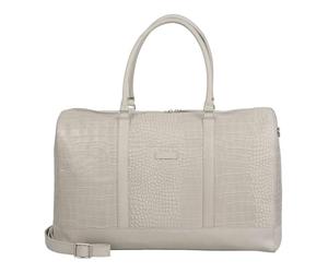BURKELY Leather Travel Bag Cool Colbie Weekender Grey Gray