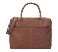 Burkely Vintage Briefcase Genuine Leather 37 cm Laptop compartment brown
