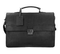 Burkely Vintage Dean briefcase leather 38 cm black