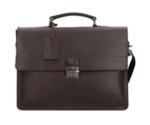 Burkely Vintage Dean briefcase leather 38 cm brown