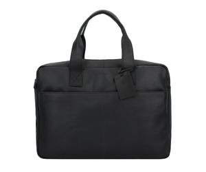 Burkely Vintage River briefcase leather 41 cm laptop compartment black
