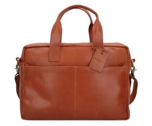 Burkely Vintage River briefcase leather 41 cm laptop compartment brown