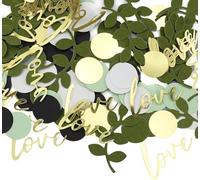 Burkfeeg 400 Pcs Green Confetti - Round Confetti for Baby Showers, Weddings, Birthdays, Valentine's Day, Parties