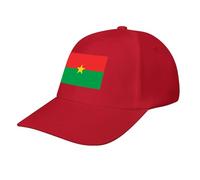 Burkina Faso Flag Baseball Cap,Summer Adjustable Classic Low Profile Hat for Men Women,The Ultimate Accessory for Activies Red