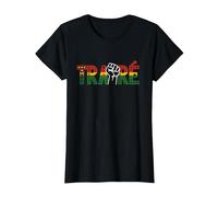 Burkina Faso- Ibrahim Traoré/Thomas Sankara T-Shirt, Women, Black, Small