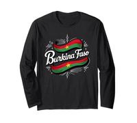 Burkina Faso National Flag Country Pride Long Sleeve T-Shirt