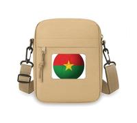 Burkina Faso National Flag Football Crossbody Bag Cell Phone Purses Handbag Shoulder Mini Bag