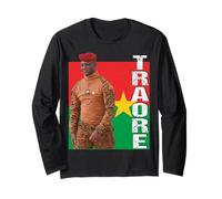 Burkina Faso President Captain Ibrahim Traoré Long Sleeve T-Shirt