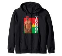 Burkina Faso president Captain Ibrahim Traoré Zip Hoodie