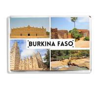 Burkina Faso - Souvenir Tourist Fridge Magnet - Novelty Keepsake Gift