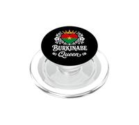 Burkinabe Queen Burkina Faso Flag Proud Burkinabe Woman PopSockets PopGrip for MagSafe
