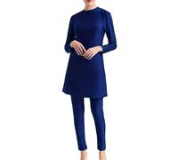 Burkini Swimwear for Women Muslim 3 Pieces Full Cover Long Sleeve Tops with Swim Pants & Hijab Modest Islamic Swimming Costume UV Protection Rash Guard Beachwear 2025 New