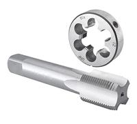 Burkit 1 1/4"-12 UNF Tap and Die Set Right Hand, 1-1/4 x 12 UNF Machine Thread Tap and Round Die