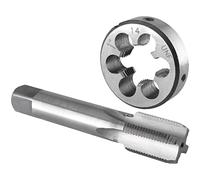 Burkit 1"-14 UNF Tap and Die Set Right Hand, 1" x 14 UNF Machine Thread Tap and Round Die