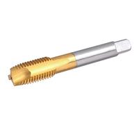 Burkit M14 X 1 Spiral Point Tap, HSS Titanium Coating Spiral Point Plug Threading Tap M14 x 1.0