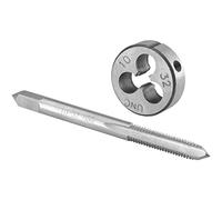 Burkit No 10-32 UNF Tap and Die Set Right Hand, 10 x 32 UNF Machine Thread Tap and Round Die
