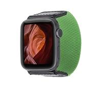 Burkley Elastic Bracelet Suitable for Apple Watch Solo Loop Bracelet, Nylon Sport Bracelet for iWatch Series 6/SE/5/4/3/2/1 in 42 mm 44 mm (Small, Green)