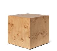 Burl Cube Side Table Natural