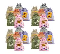 Burlap Drawstring Candy Pouches - 3.94x5.51in 24pcs Treat Gift Sack Bundle, Reusable Rustic Favor Holders Eco Material | Holiday Collection Storage Carrying, Costume Events Souvenir Packaging