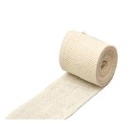 Burlap Fabric roll 2M/Roll 6cm Natural Jute Burlap Ribbon Rustic Vintage Wedding Decor Hessian Hemp Roll Party Supplies DIY Decoration for Crafting(Beige)