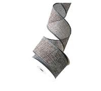 Burlap Fabric roll 4.5M/Roll DIY Fabric Ribbon Burlap with Wired Edge Tree Wreath Bows Crafts Wrapping for Crafting(A8)