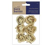 Burlap Flowers (6 pieces) - Rose