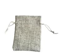 Burlap Hessian Bags, Hessian Bags 100pcs Vintage Natural Burlap Gift Bag Linen Jute Drawstring Bag Jewelry Packing Pouches Party Gift Bags(Grey,1 count (Pack of 1))