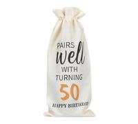 Burlap Linen Wine Bags - Rustic Wine Bottle Covers, Wine Bottle Bags | Reusable Natural Burlap Giift Bags with Drawstring, Eco-Friendly Linen Wine Sleeves for Gifting, Parties, Weddings, Celebrations