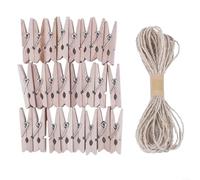 Burlap Party Favor Bag Set 24 Pieces for Christmas Treats and Wrapping (#2)