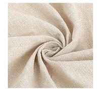 Burlap Roll 1.5-Meter-Wide Solid-Color Natural Linen Fabric - Clothing for DIY Handcrafting, Home Decoration, Sofa Curtain(Beige,3X1.5m)
