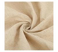 Burlap Roll 1.5-Meter-Wide Solid-Color Natural Linen Fabric - Clothing for DIY Handcrafting, Home Decoration, Sofa Curtain(Champagne,0.5X1.5m)
