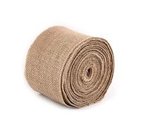 Burlap Table Runner, 10m x 10cm Jute Rustic Woven Roll | Natural jute material, wedding party craft decor, reusable sturdy texture, chair table gift wrap use