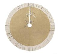 Burlap Tree Skirt - Elegant Festive Party Decoration(47.2inch)