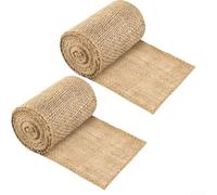 Burlap Tree Wrap 2 Rolls for jute Material Trunk Protector Winter Bark | Easily secures and spirals up the base Offers multi-season protection and for shields from pests and rodents