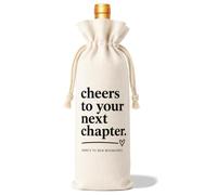 Burlap Wine Bag with Drawstring New Chapter Gift-C012