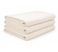 Burlas Calico Fabric, 100% Natural Cotton, 62" Wide, Medium Weight, Unbleached, Sustainable, for Arts and Crafts (2 Metre)