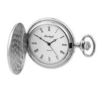 Burleigh Mens Albert Quartz Pocket Watch - Silver