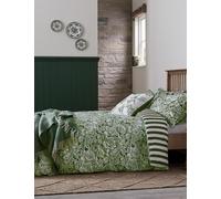 Burleigh X Bedeck Of Belfast Pure Cotton Hibiscus Bedding Set Green