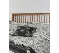 Burleigh X Bedeck Of Belfast Pure Cotton Regal Peacock Bedding Set Charcoal Mix