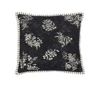 Burleigh x Bedeck of Belfast Regal Peacock Cushion 50cm x 50cm, Charcoal/White