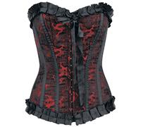 Burleska Lily Hook Red Dragon Corsage black red L